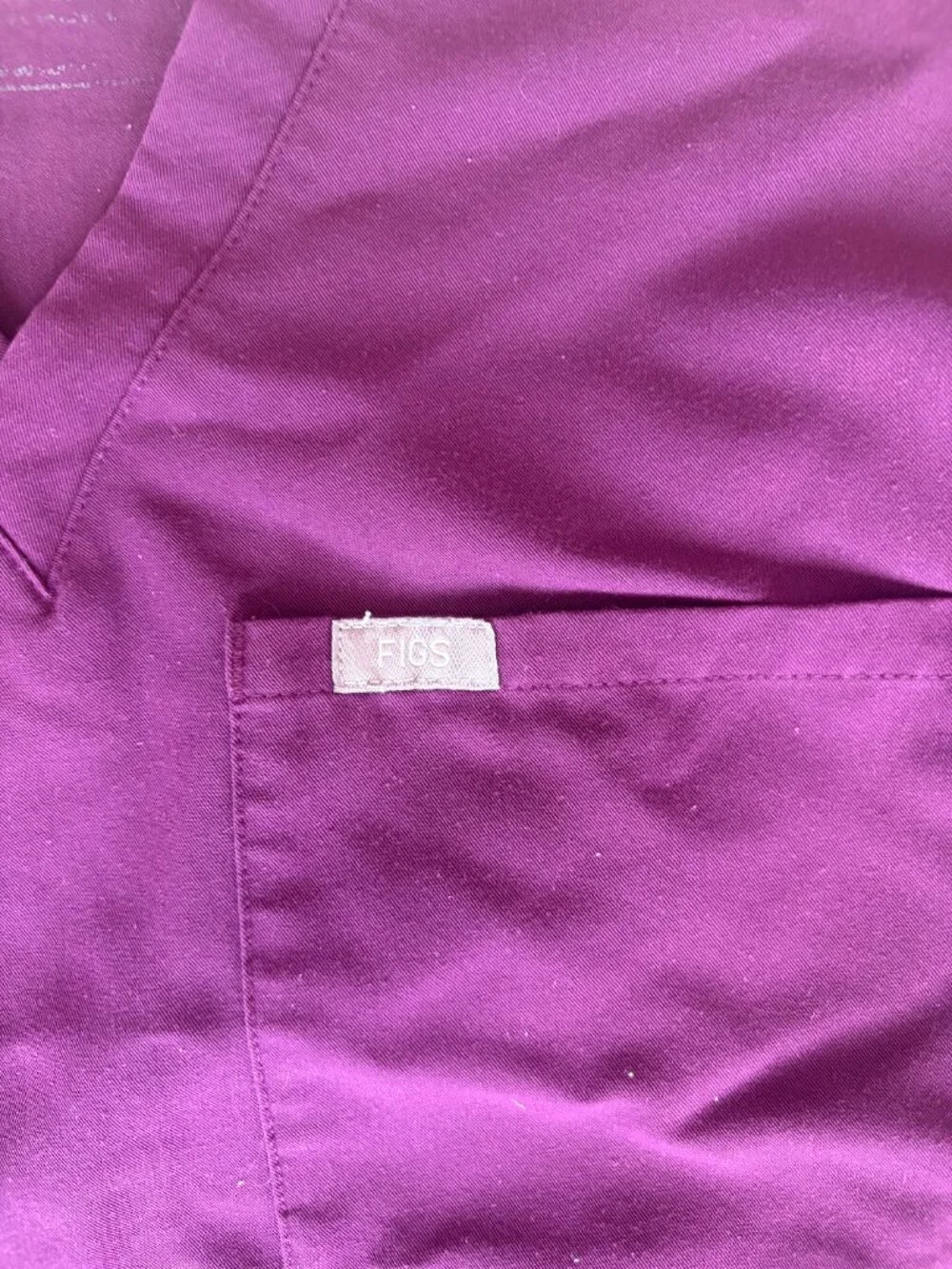 Figs Catarina One-Pocket Scrub Top in Purple (size S)